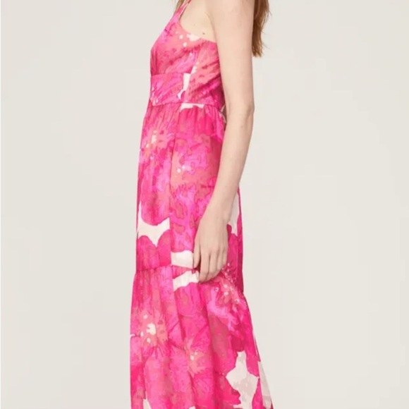 Excellent - Slate & Willow Pink Floral Jumpsuit - Size 6 -Rent the Runway! - Picture 3 of 13